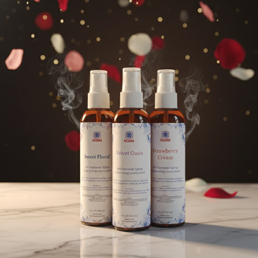 RIZMA Premium Air Freshener Spray Bundle – 12% Fragrance Strength (Set of 3)