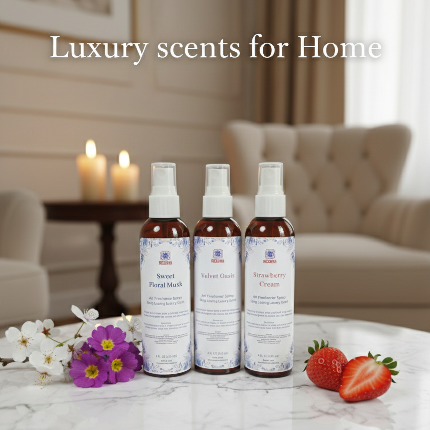 RIZMA Premium Air Freshener Spray Bundle – 12% Fragrance Strength (Set of 3)