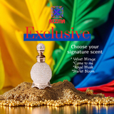 RIZMA Exclusive Fragrance oils- your choice of fragrance in a Vintage Rhinestone Glass Bottle | Choose your Signature Scent