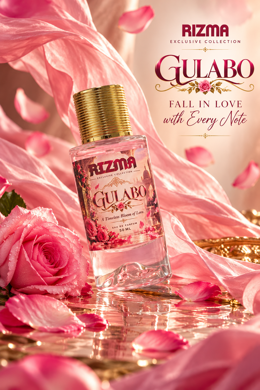 GULABO Eau de Parfum — A Timeless Bloom of Love | RIZMA Exclusive Collection