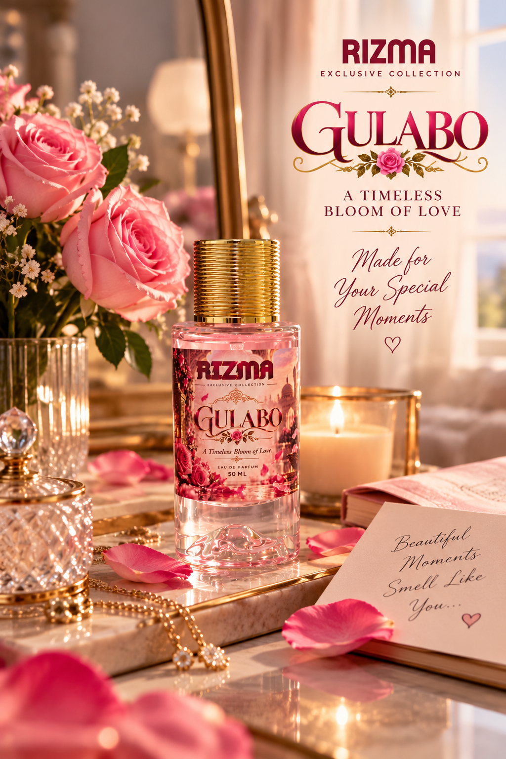 GULABO Eau de Parfum — A Timeless Bloom of Love | RIZMA Exclusive Collection