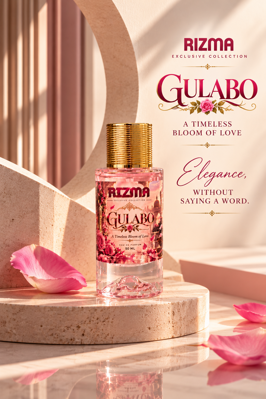 GULABO Eau de Parfum — A Timeless Bloom of Love | RIZMA Exclusive Collection
