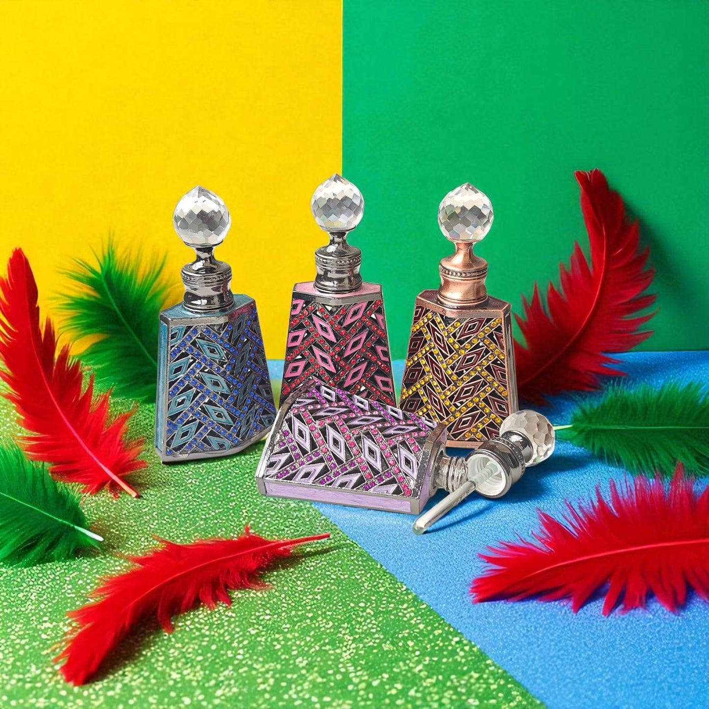 Luxury Handcrafted Ornamental Attar Bottle – 15ml