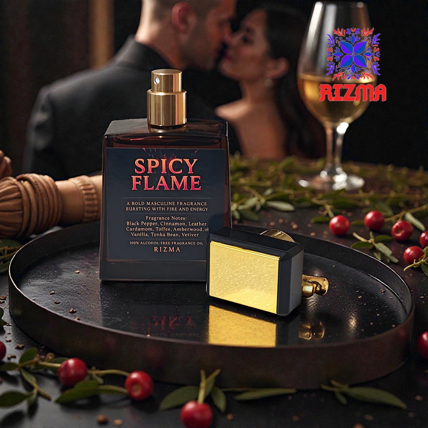 Spicy Flame – Luxury Men’s Spray Perfume (50ml)