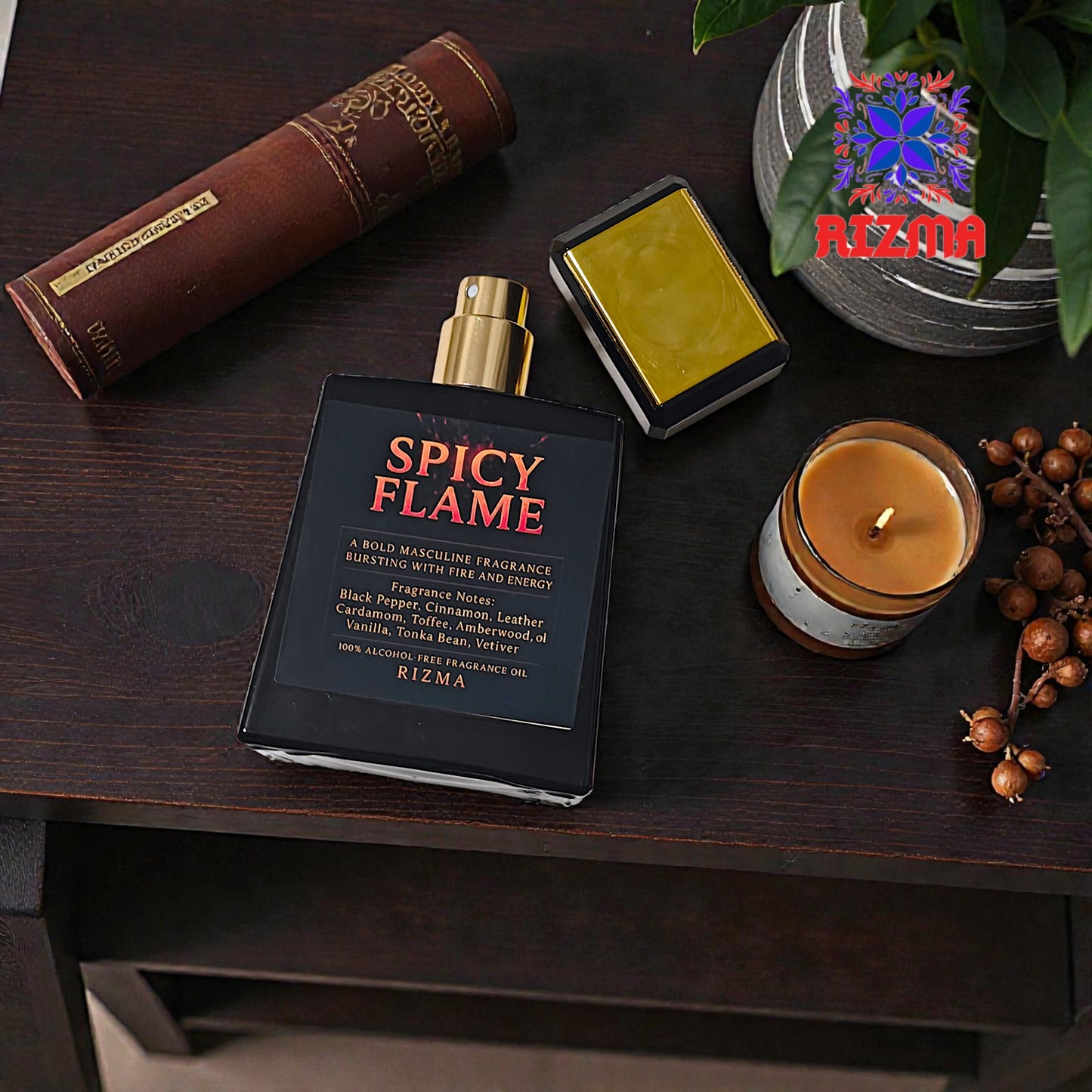 Spicy Flame – Luxury Men’s Spray Perfume (50ml)