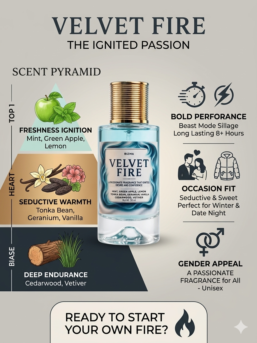 Velvet Fire (M)– Spray Perfume (50ml)